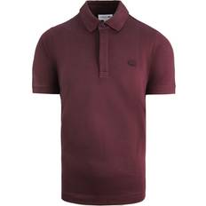 Clothing Lacoste Regular Fit Mens Burgundy Polo Shirt Cotton