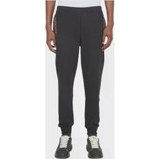 Alexander McQueen Men Trousers Alexander McQueen Men's Taped Logo Sweat Pants Black/Mix Black/Mix