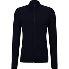 Acrylique Vêtements BOSS Avac Cardigan Mix Laine Marine