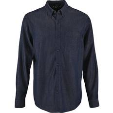 Clothing Sol's Mens Barry Long Sleeve Denim Shirt Denim Brut