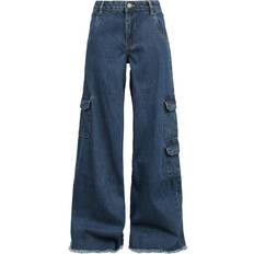 Blauw - Cargo broek Broeken Urban Classics Cargo Jeans Met Gemiddelde Taille - Bleu