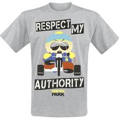 Unisex - Viskose T-shirts Park South Park T-shirt Respect My Authority till Herrer grå