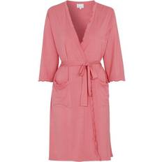 Oranje - Vrouw Badjassen Damella Wave Robe CL2 Koraal Bamboe - Large