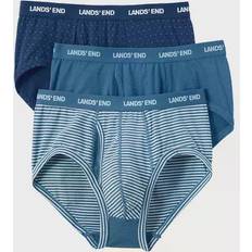 Lands' End Men's Underwear Lands' End Men's 3-Pack Comfort Briefs, Medium, Blue