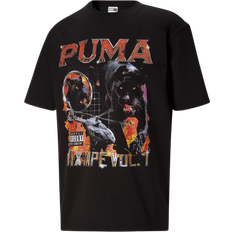 Puma Tops Puma Mens Mixtape Album T-Shirt Mens Black/Red/Multi