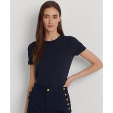 Polo Ralph Lauren Women T-shirts Polo Ralph Lauren Cotton-Blend T-Shirt in Navy