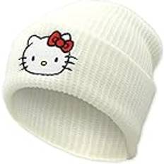 Leopard - Women Headgear Bravo Ohjijinn Anime Beanie Niedliche Kawaii Beanie Strickmütze, Lustige Beanie Mütze Winter Skifahren Slouchy Warm Cap für Frauen Mädchen, Weiss/opulenter Garten, Einheitsgröße