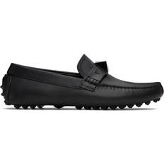 Valentino Garavani Men Loafers Valentino Garavani Black Roman Stud Loafers 0NO NERO IT