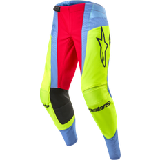 Yellow Motorcycle Trousers Alpinestars Techstar Ocuri Motocross Pants, red-blue-yellow, for Men