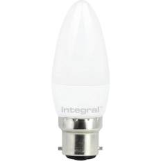 Integral B22 Non-Dimmable Candle LED Bulb Frosted 3.4W 4000K