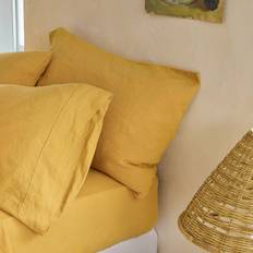 Piglet Bed Honey Linen Fitted Super King Yellow