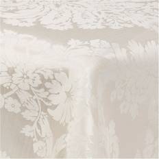 Brown Tablecloths URBN Living Beige, 220cm X 150cm Damask Floral Jacquard Tablecloth Brown
