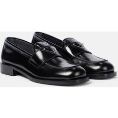 Prada Dam Loafers Prada Logo leather loafers black