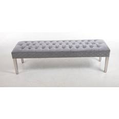 Modernique Modernique Precious Velvet Stitched Settee Bench