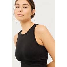 Ellos Tøj Ellos Bralette Seamless High Neck Bra - Musta