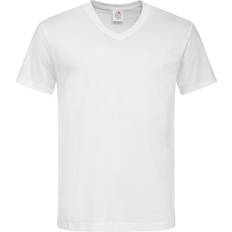 Mens Classic V Neck Tee White