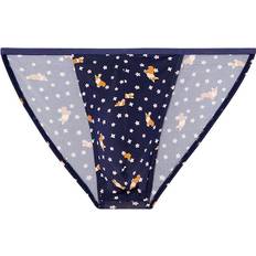 Hom Knickers Hom Funky Styles Tanga Briefs - Navy