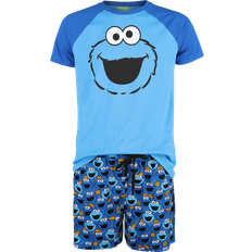 Sesam Pyjamas Cookie Monster för Herr blå