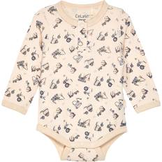 CeLaVi Blåa Bodys CeLaVi Body l/ä Ull Dark Blue Body L/Ä