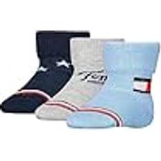 Tommy Hilfiger Vêtements pour enfants Tommy Hilfiger Lot de 3 Paires de Chaussettes Hautes Enfant - Bleu