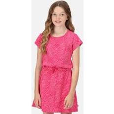 S Dresses Children's Clothing Regatta Girl's Girls Catrinel Coolweave Cotton Jersey Sun Dress Pinkfusaniml years pinkfusaniml