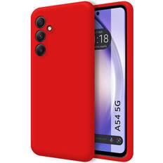 TuMundoSmartphone Funda Silicona Líquida Samsung Galaxy A54 5G Roja rojo