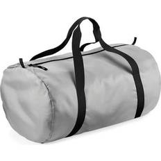 Effen kleur Sporttassen BagBase Packaway Duffle Bag Zwart/Grijs/Veelkleurig