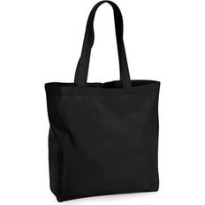 Black Fabric Tote Bags Westford Mill One Size, Black Premium Maxi Organic Tote