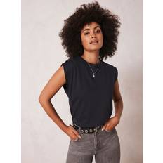 Clothing Mint Velvet Cotton Extended Shoulder T-Shirt