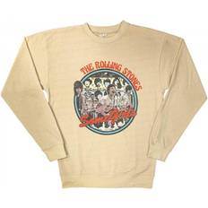 Beige - Unisex Gensere Rolling Stones Some Circle Sweatshirt Light Sand