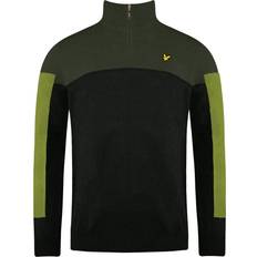 Golf - Green Jumpers Lyle & Scott Moffat Golf Mens Green Sweater Wool