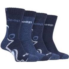 Jeep Pairs Mens Anti Blister Thick Cushioned Luxury Boot Socks For Hiking