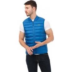 Clothing Lacoste Men's Mens Water-Repellent Puffer Vest Blue 40/42/Regular