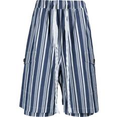 Dame - Skinn Shorts Wales Bonner Xalam Stripe Knee-length Shorts Blue/off-white