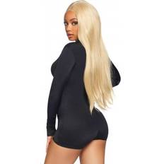 Dame Jumpsuits & Overalls Leg Avenue Langærmet Bodystocking - Sort