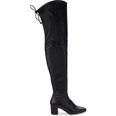 Wide Fit High Boots Stuart Weitzman Genna 60 City Boot Stretch Nappa Leather - Black