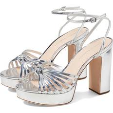 Plata Tacones y Zapatos de Tacón Loeffler Randall Rivka Platform High Block Heel Sandals - Women's