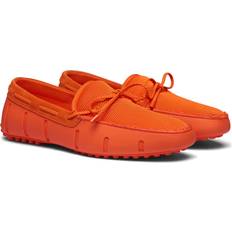 Men - Orange Loafers Swims Braided Lace Loafer Driver Orange Men's Shoes Orange