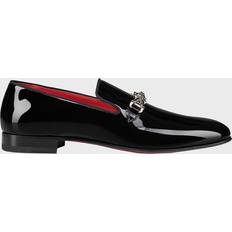 Christian Louboutin Low Shoes Christian Louboutin Men's Equiswing Patent Bit Loafers Black 12D US