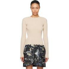 Henrik Vibskov Henrik Vibskov Beige Transparent Block Sweater Angora