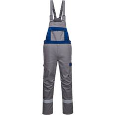 Work Clothes Portwest Bizflame Ultra Two Tone Bib & Brace Grey Regular