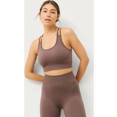 Ellos Tøj Ellos Sports Bh Seamless Cross Bra - Brun