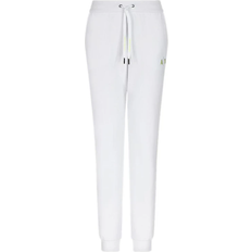 Armani Exchange White Trousers & Shorts Armani Exchange Women's Drawstring Logo Studs Terry Jogger Casual Pants, Optic White, Mittel