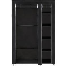 Songmics Cabinets Songmics Double Cupboard Clothes Rail Glass Cabinet