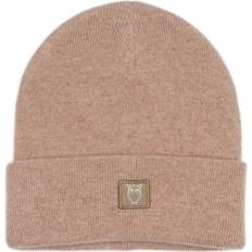 Beige - Mies Asusteet Knowledge Cotton Apparel Double Layer Wool Beanie - Kelp Melange