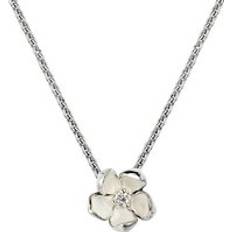 Shaun Leane Cherry Blossom Sterling Silver Diamond Necklace Silver