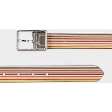 Clothing Paul Smith Mens Multi Coloured Brand-debossed Reversible Leather Belt