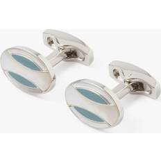 White Cufflinks Simon Carter Deco Mother Of Pearl Cufflinks, White Silver