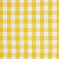 Yellow Fabrics Homescapes Pure Cotton Gingham Check Fabrics Yellow (150x)