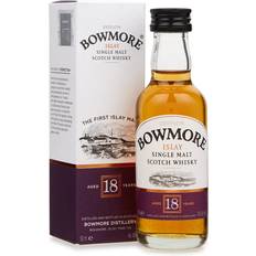 Bowmore Beer & Spirits Bowmore Bowmore 18 Year Old Single Malt Scotch Miniature 50ml, Whisky, Leather 50ml